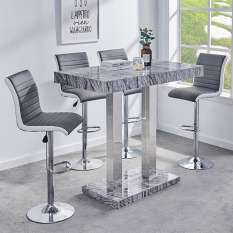 Shop contemporary bar table & stools sets in glass, gloss and wood