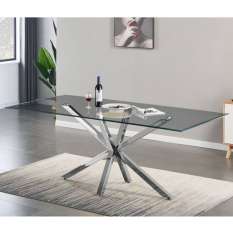 Browse a wide range of glass dining tables in round, rectangular and square shapes with stunning styles, colours and sizes
