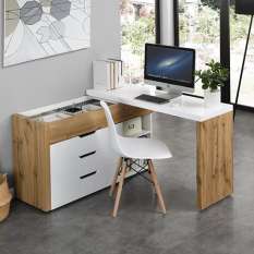 View fantastic selections of solid, white and oak wooden computer desks