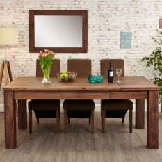 wooden extending dining tables UK, wood extendable dining table and chair sets