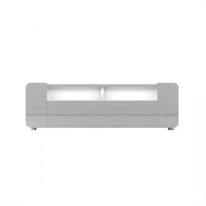 Estonia TV Cabinet In High Gloss White With 2 Doors And Drawer