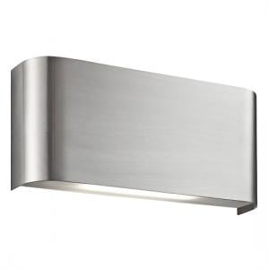 LED Satin Silver Finish With Polycarbonate Lens Wall Light