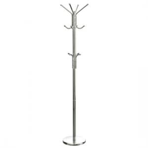 Stainless Steel Coat Stand With Round Chrome Base
