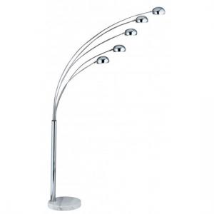 Giraffe 5 Light Modern Floor Lamp Finish In Polished Chrome