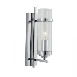 Milo Single Light Switched Wall Light Finish In Polished Chrome