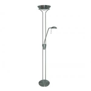 Mother And Child Satin Silver Floor Lamp