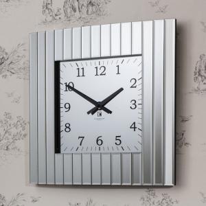 Dubbin Wall Clock With Beveled Mirror Frame