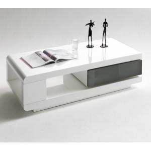 High Gloss Coffee Tables Uk Furniture In Fashion Ida Coffee Tables High Gloss White With Grey Pull Out Drawer