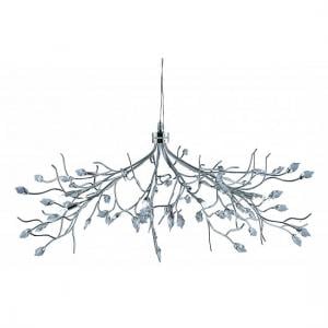 Wisteria Maple Leaf Ceiling Light Fitting With Crystal Leaves