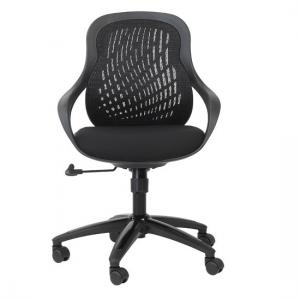 Croft Home And Office Chair In Black With Padded Seat