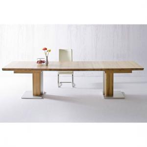 Bari Extendable Dining Table Rectangular In Solid Oak
