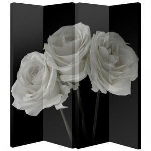 White Rose Foldable Room Divider