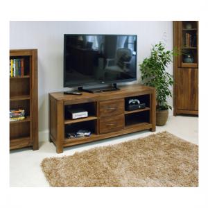 Sayan Walnut Low Widescreen Television Cabinet