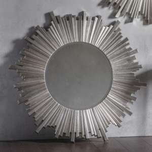 Damien Round Wall Mirror With Starburst Design