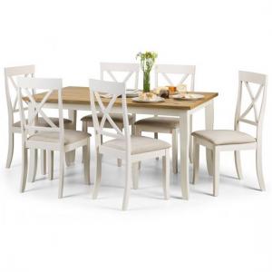 Dagan Dining Table Rectangular In Oak With 6 Chairs