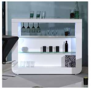 Expensive Bar Tables Furniture In Fashion Fiesta Bar Table In White High Gloss And Gl Shelves