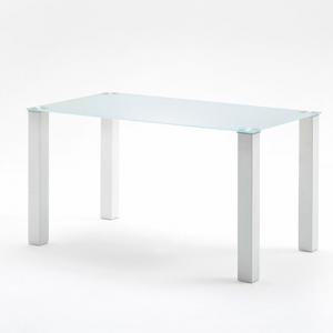 Hanna 140Cm Rectangular Frosted Glass Top Dining Table Only