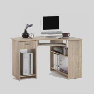 Felix Home Office Wooden Corner Computer Desk In Oak