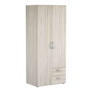 Lola Wardrobe In Shannon Oak With 2 Doors And 2 Drawers