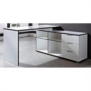 Arctic Home Office Corner Computer Desk In White Arctic Home Office Corner Computer Desk In White