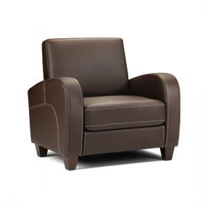 Varali Chair in Chestnut Faux Leather