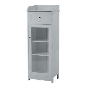 Aacle Wooden Bathroom Storage Cabinet With 1 Door In Grey