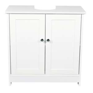 Aacle Wooden Vanity Unit With 2 Doors In White