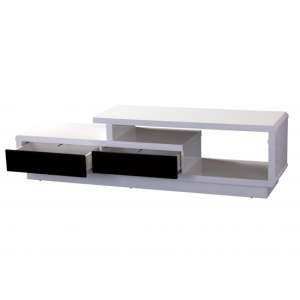 Abberly Wooden TV Stand In White High Gloss