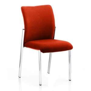 Academy Fabric Back Visitor Chair In Tabasco Red No Arms