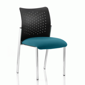 Academy Office Visitor Chair In Maringa Teal No Arms