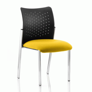 Academy Office Visitor Chair In Senna Yellow No Arms