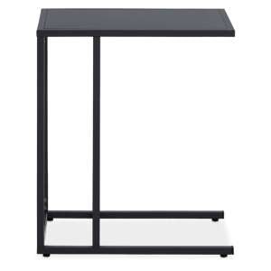 Acre C Shaped Metal Side Table In Black