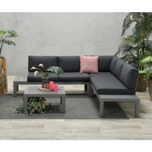 Adelane Corner Sofa Group With Coffee Table In Artic Grey