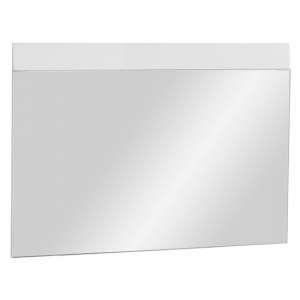 Adrian Wall Bedroom Mirror With White High Gloss Frame