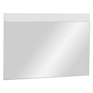 Adrian Wall Bedroom Mirror With White High Gloss Frame