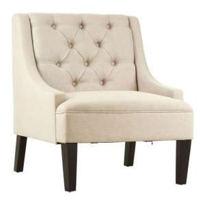 Agoront Upholstered Fabric Bedroom Chair In Natural
