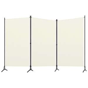 Agrippa Fabric 3 Panels 260cm x 180cm Room Divider In White