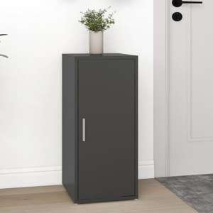 Airell Wooden Shoe Storage Cabinet With 5 Shelves In Grey