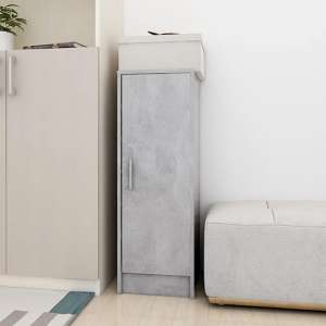 Airell Shoe Storage Cabinet With 6 Shelves In Concrete Effect