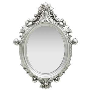 Airlia Castle Style Wall Mirror In Silver