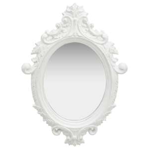 Airlia Castle Style Wall Mirror In White