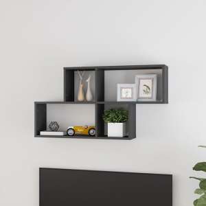 Akua High Gloss Wall Cube Shelf In Grey