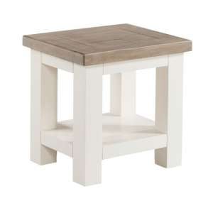 Alaya Wooden Lamp Tables In Stone White Finish