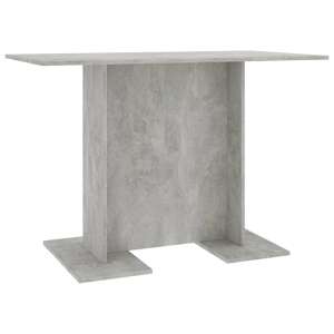 Alayka Rectangular Wooden Dining Table In Concrete Effect