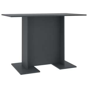 Alayka Rectangular Wooden Dining Table In Grey