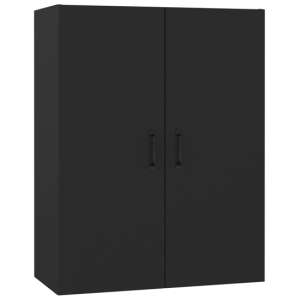 Albany Wooden Wall Storage Cabinet With 2 Doors In Black