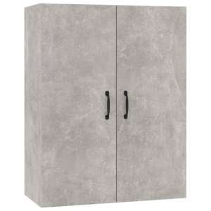 Albany Wooden Wall Storage Cabinet In Concrete Effect