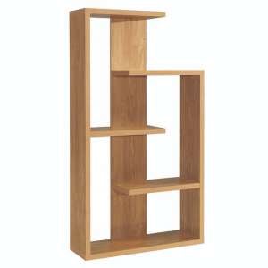 Albrighton Contemporary Wooden Shelving Display Stand In Oak
