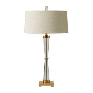 Alison Table Lamp With Plated Brushed Details
