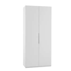 Alkes Wooden Wardrobe In White With 2 Doors